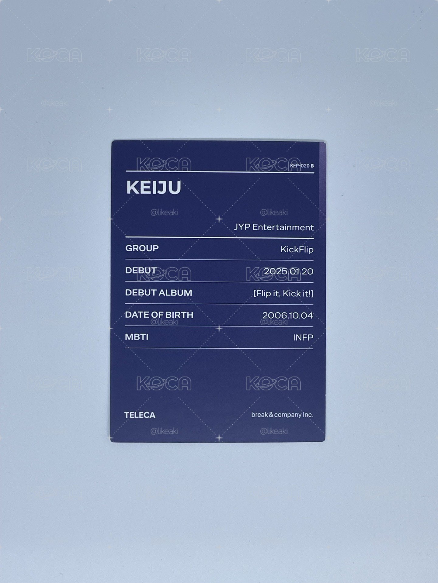 25新秀 Teleca Base 隨機卡 Keiju 