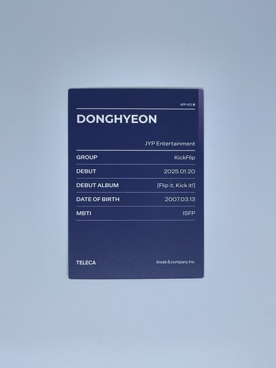 25新秀 Teleca Base 隨機卡 Donghyeon 