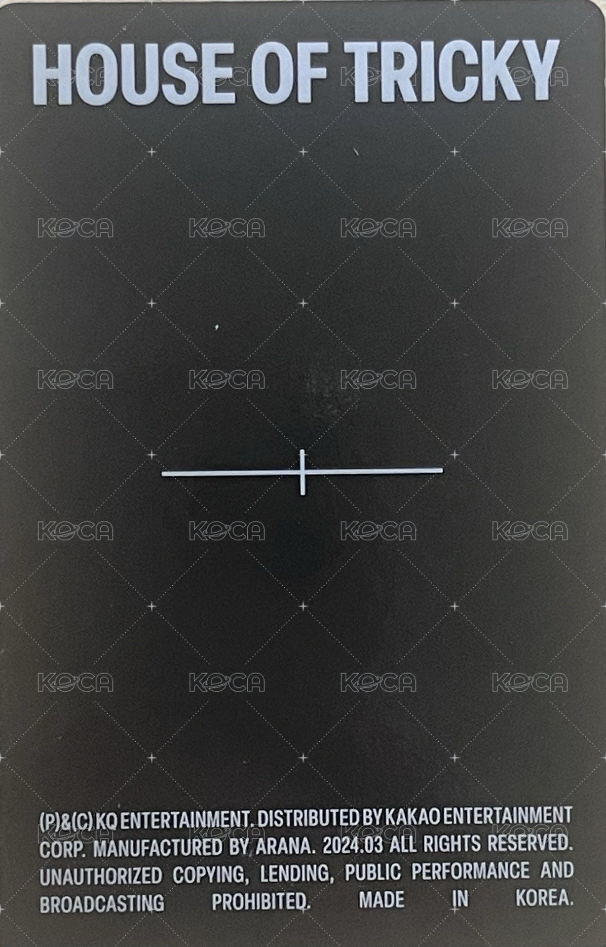 迷三 專輯卡 TRICKY ver. 背面