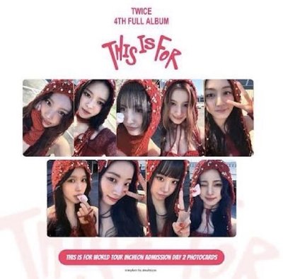 TWICE THIS IS FOR 六巡仁川場入場卡 Day2 多賢