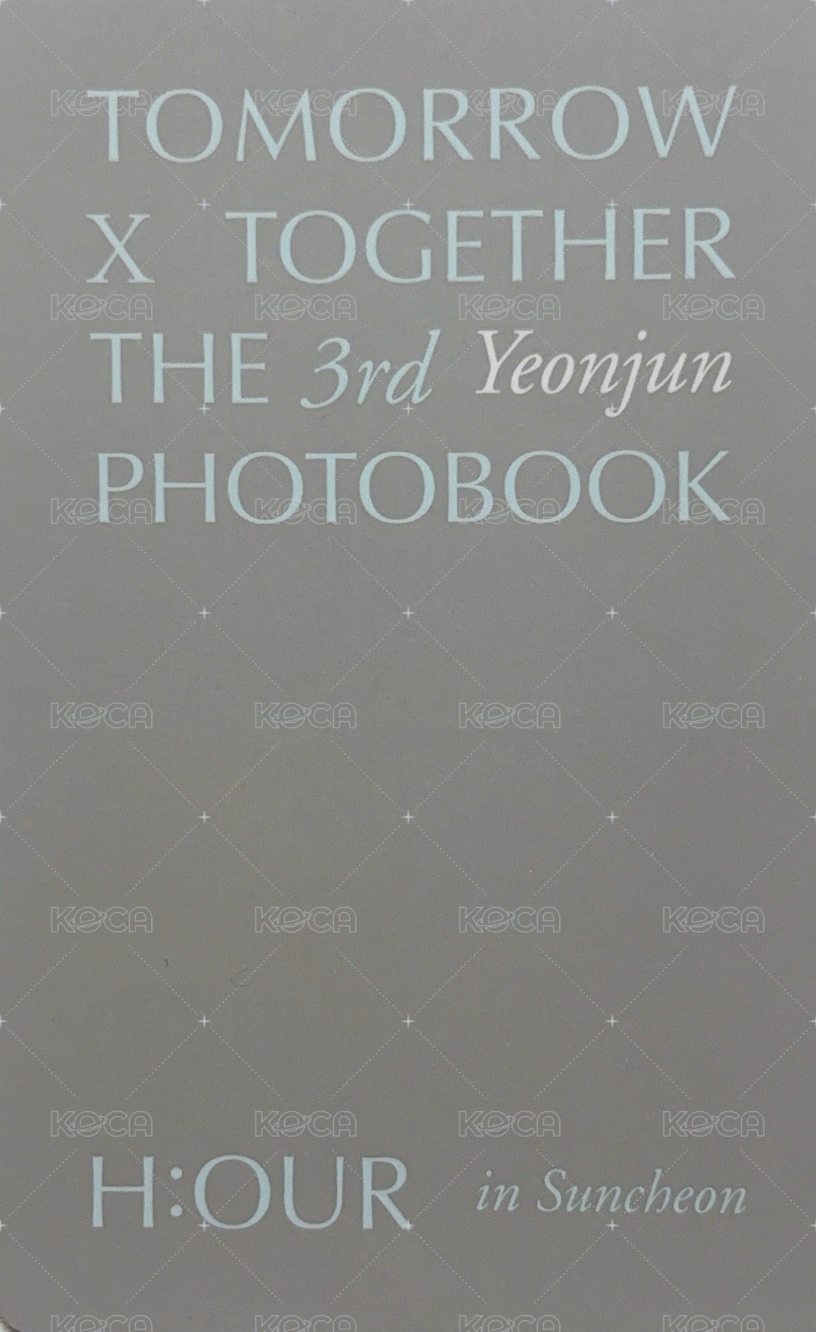 H:OUR3 周邊卡  背面