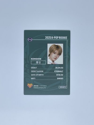 2025 K-POP ROOKIE TELECA 隨機卡 Kenshin 