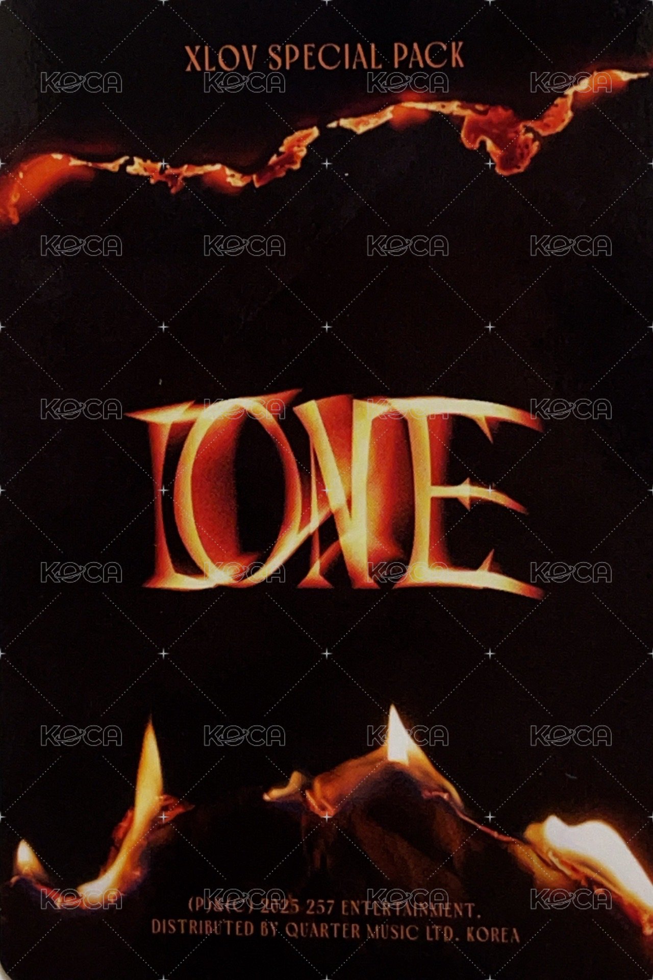 I ONE Special Pack 專輯卡  背面