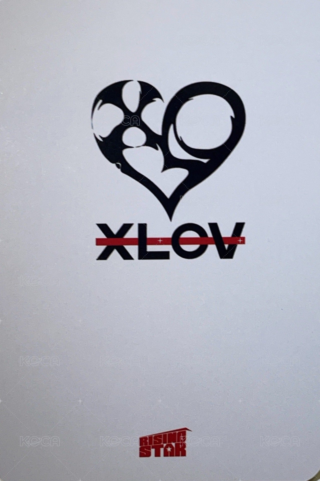 I’mma Be Rising-star 線下4.0 簽售卡  背面