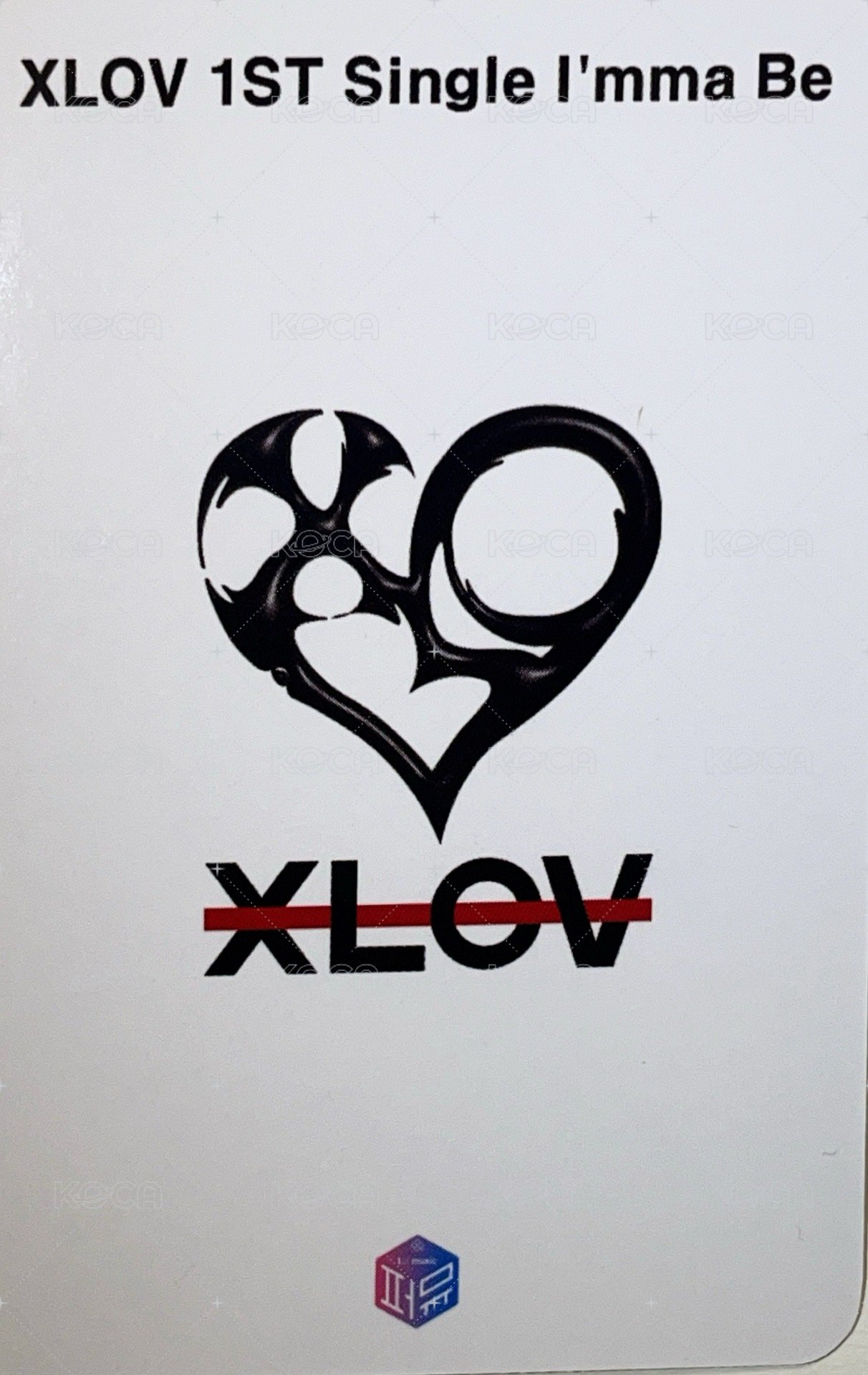 I’mma Be 1stmusic 線上3.0 簽售卡  背面