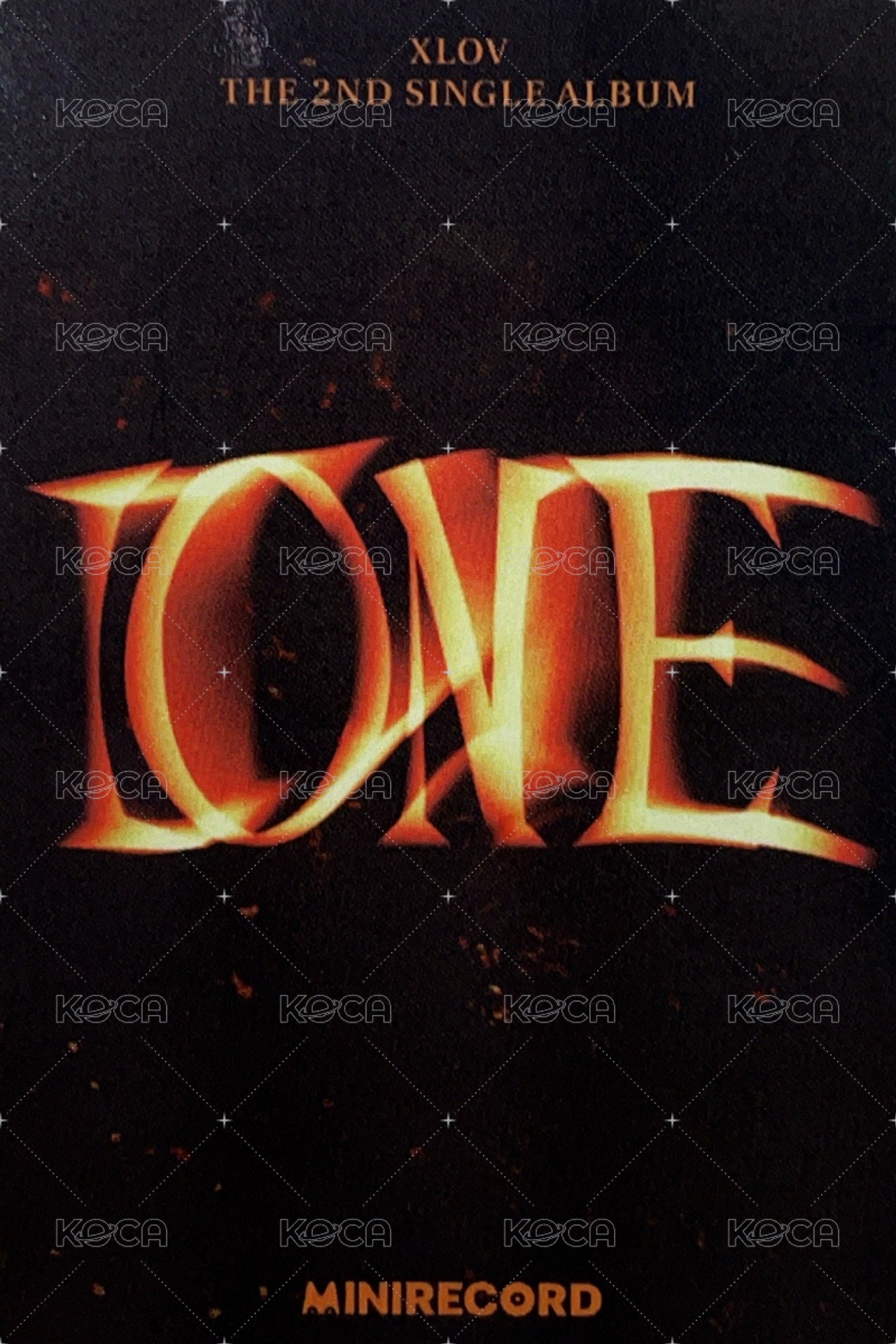 I ONE MINIRECORD 預售 特典卡  背面