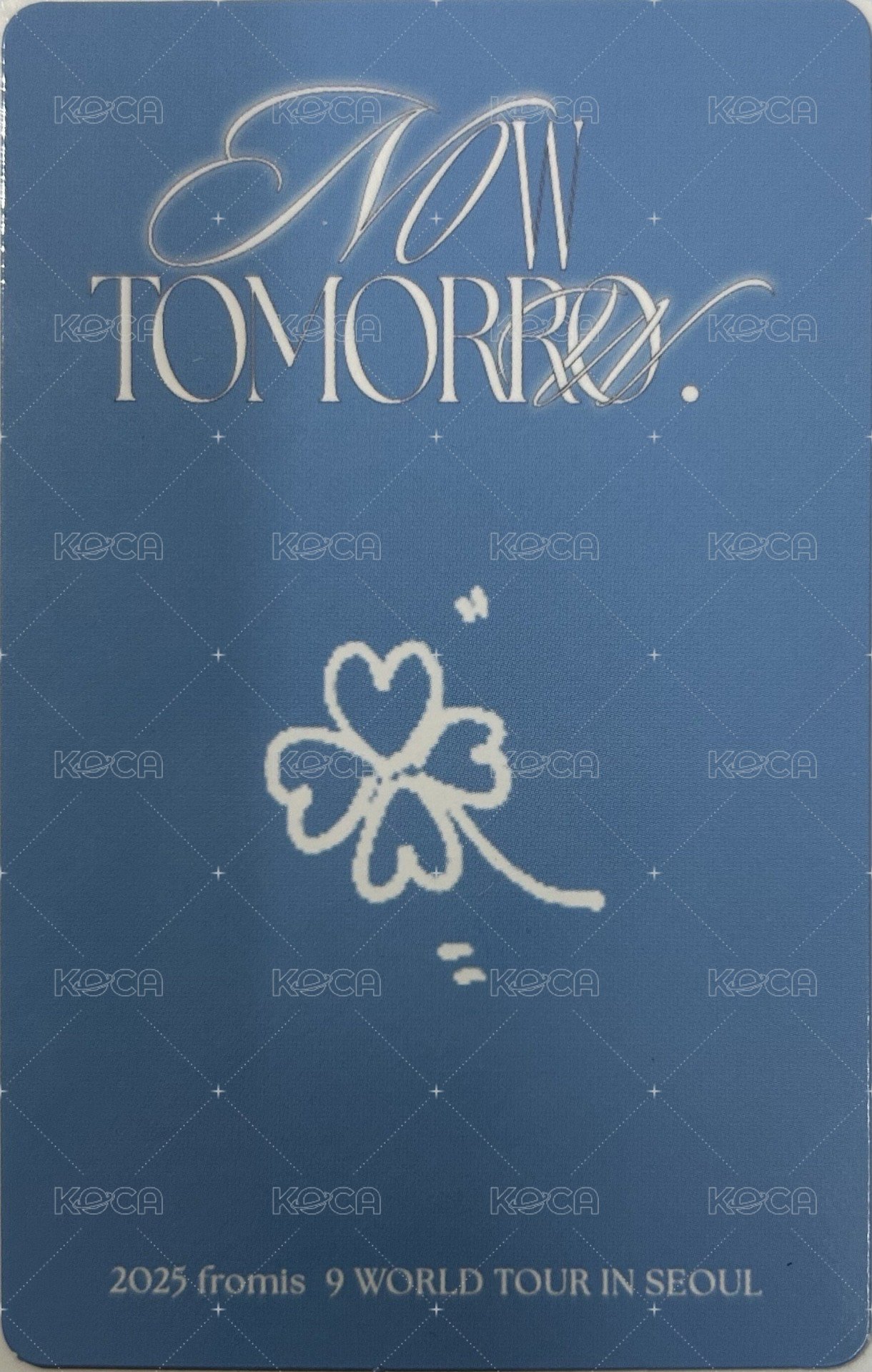 25’世巡 入場卡 / 場限卡 Day1 VIP席 背面