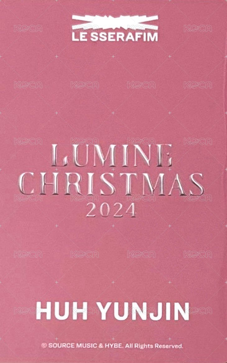 24’ Lumine Christmas 周邊卡 五人小卡set (允) 背面