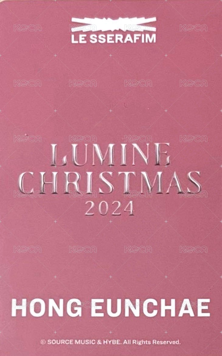 24’ Lumine Christmas 周邊卡 五人小卡set (採) 背面