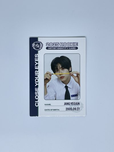 2025 K-POP ROOKIE TELECA 學生證卡 隨機卡 Jang Yeojun 