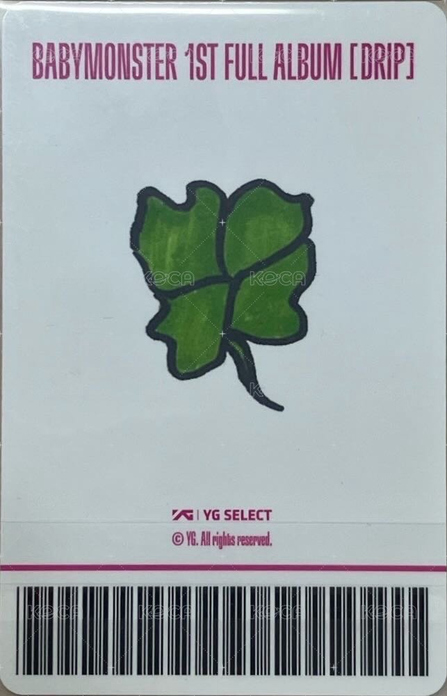 DRIP yg 中區2.0 B ver. 特典卡  背面