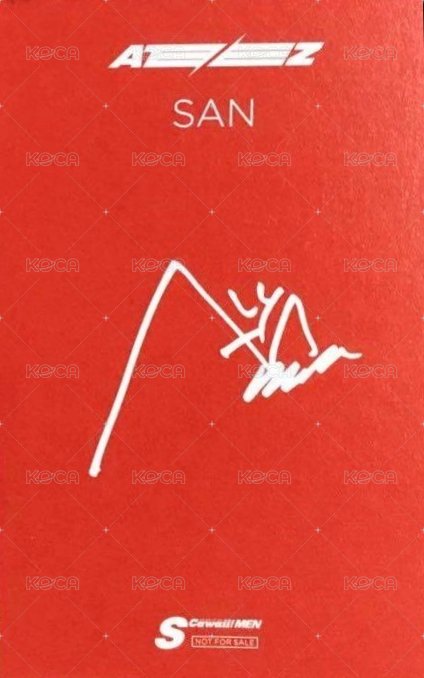 S Cawaii RED 雜誌卡 A 背面