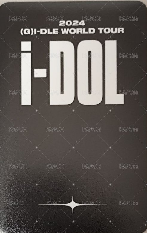 24’世巡演唱會 iDOL 髮圈卡 周邊卡 三人卡 分隊卡 背面