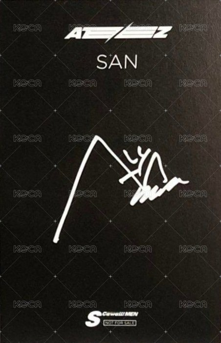 S Cawaii BLACK 雜誌卡 A 背面