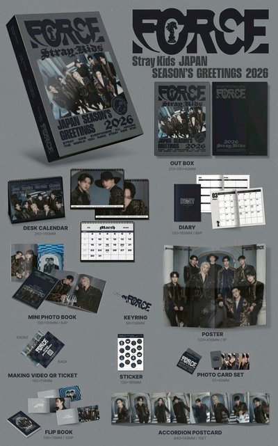 Force 2026年曆 拆售