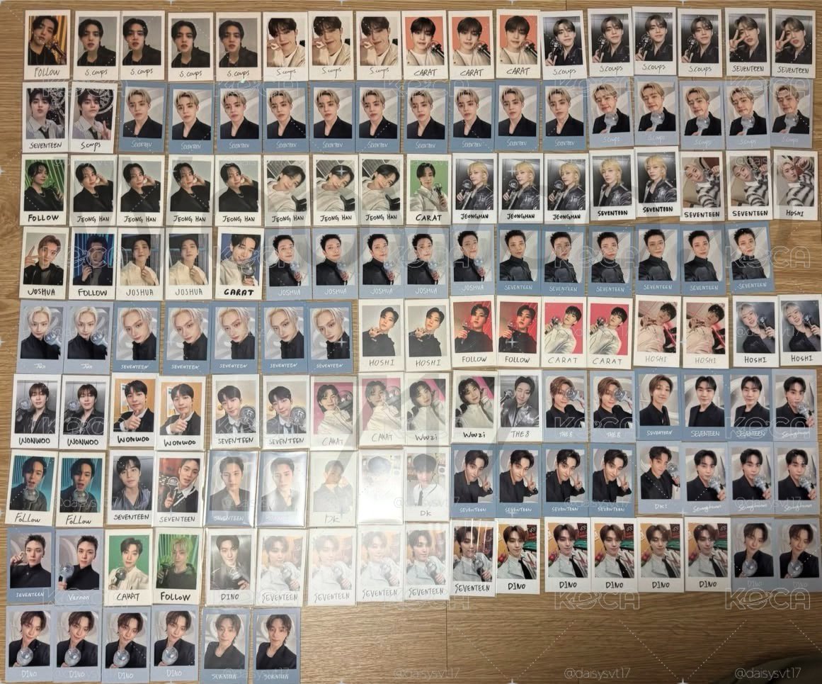 Seventeen 歷代日本拍立得（請看描述後再下單）