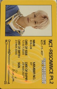 2020大隊 Pt.2 專輯卡 ID卡