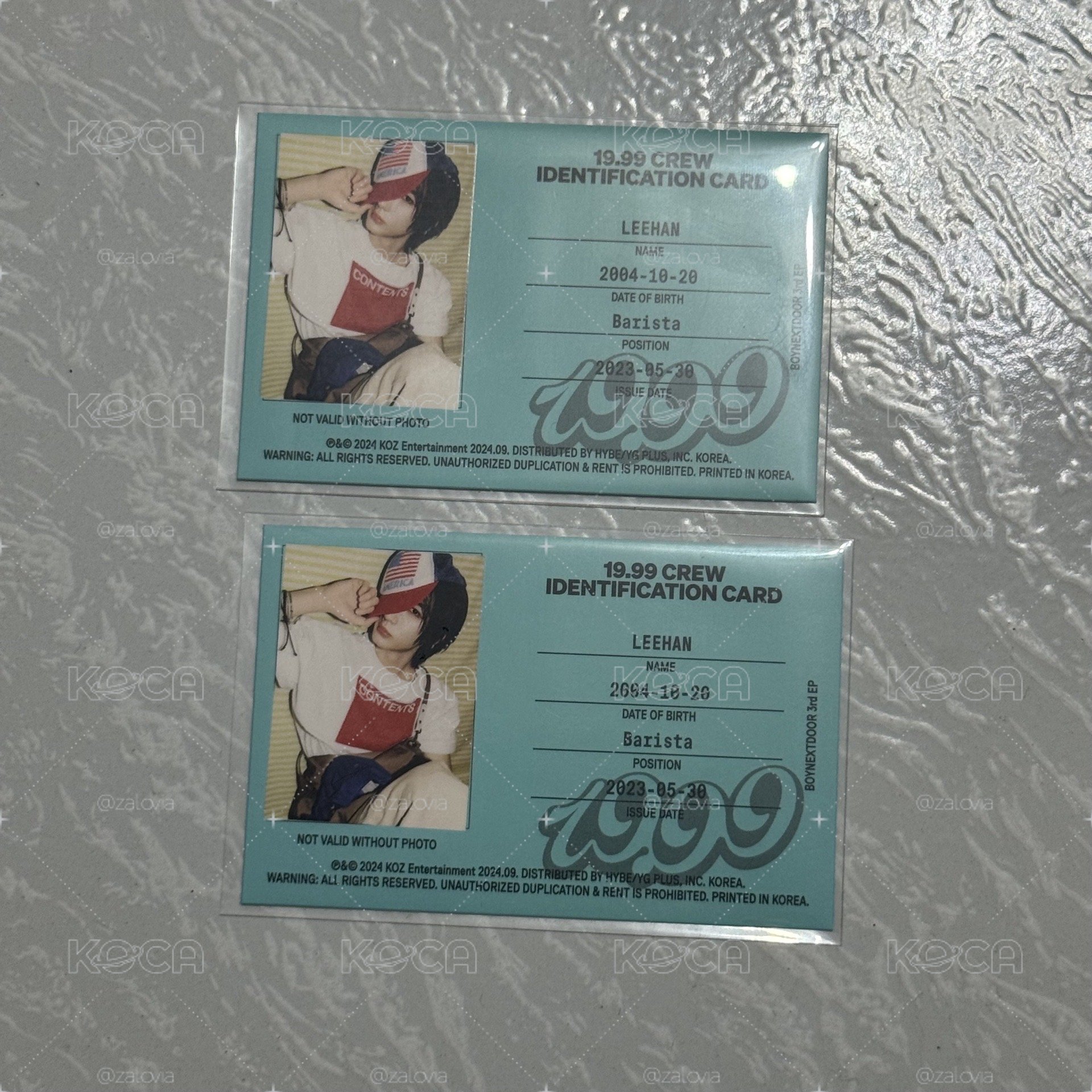 LEEHAN ID 卡 19.99