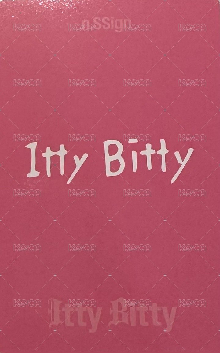 Itty Bitty 專輯卡 INDIVISUAL ver. 背面