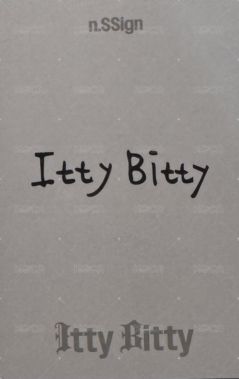 Itty Bitty 專輯卡 INDIVISUAL ver. 背面