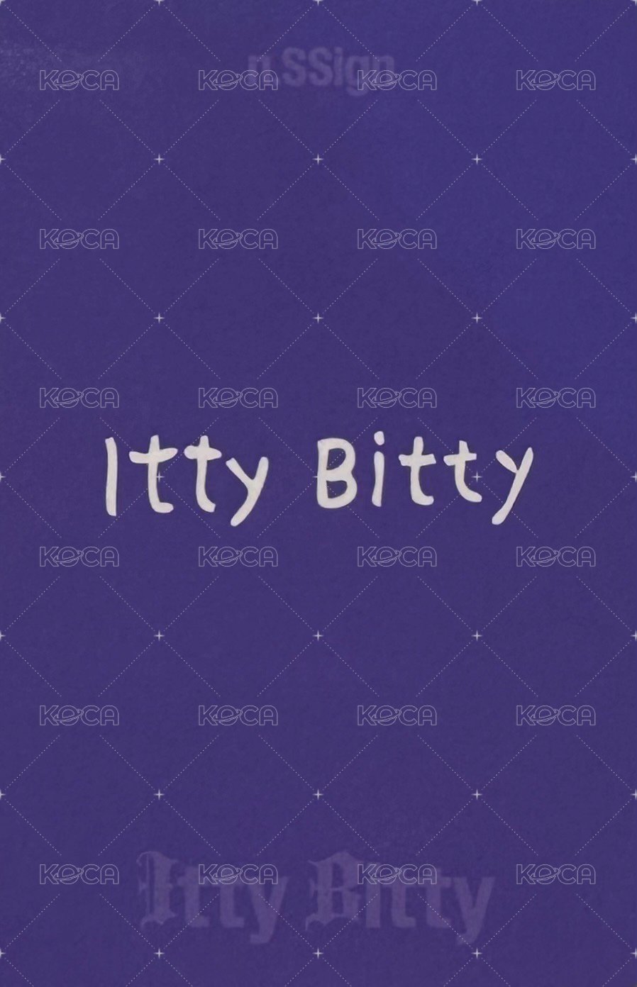 Itty Bitty 專輯卡 INDIVISUAL ver. 背面