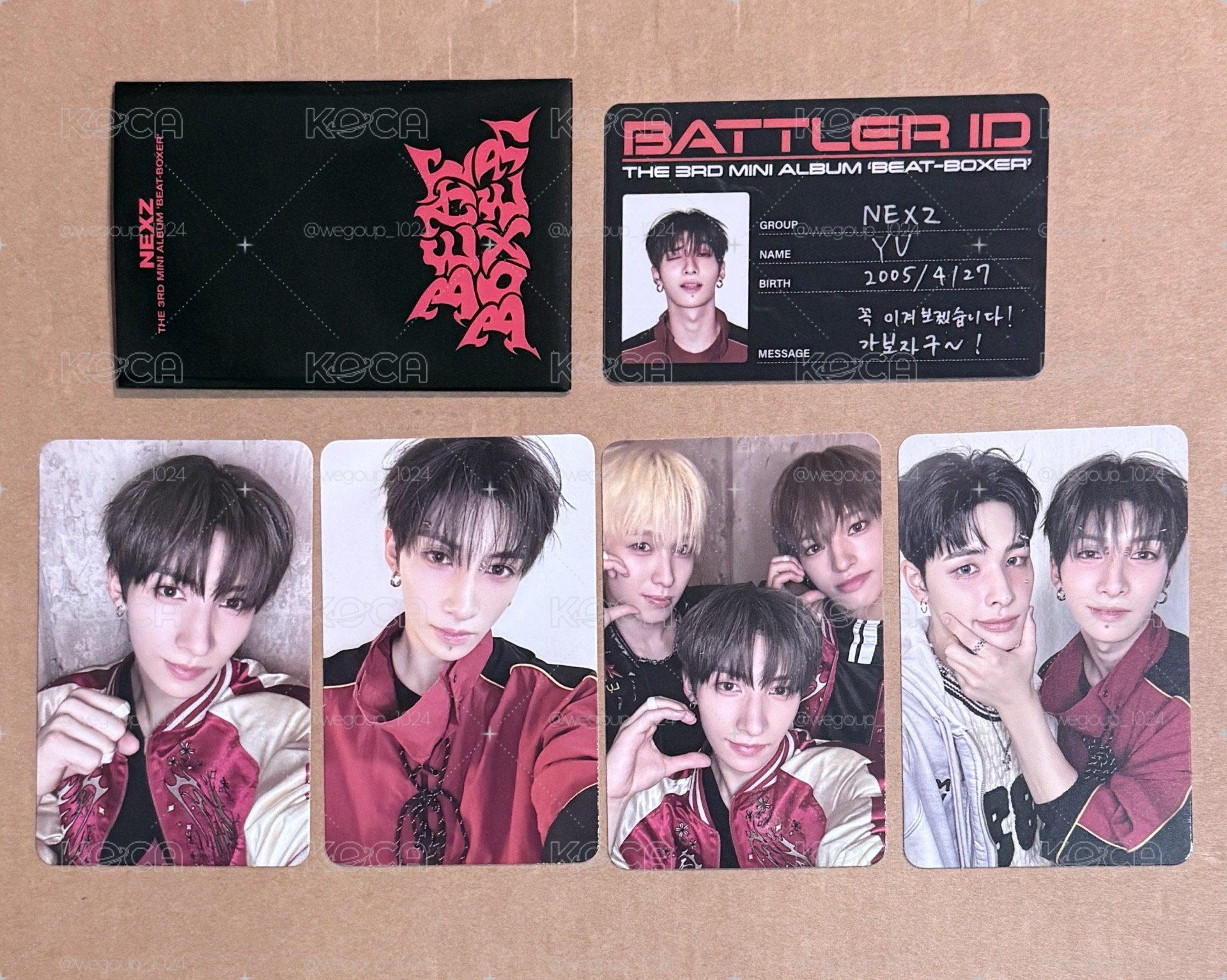 NEXZ 迷三 Beat-Boxer YU 專卡set