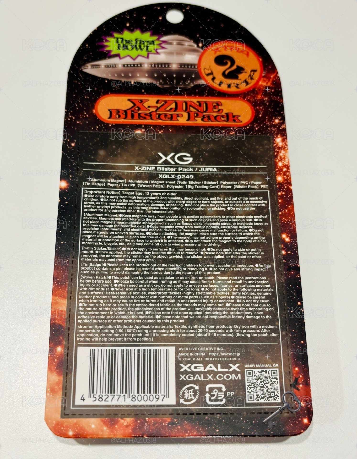 X-ZINE Blister Pack / JURIA