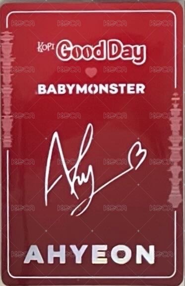 代言卡 Good Day咖啡卡 背面