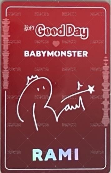 代言卡 Good Day咖啡卡 背面