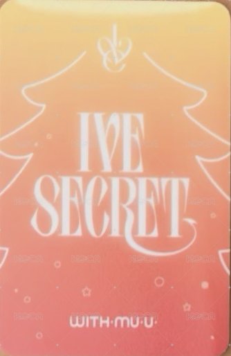 IVE SECRET wm 8.0 幸運卡  背面