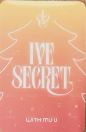 IVE SECRET wm 8.0 幸運卡  背面