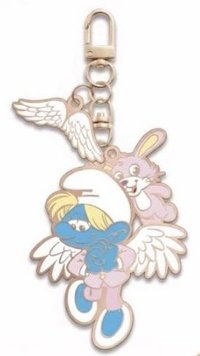 藍色小精靈 鑰匙圈吊飾 