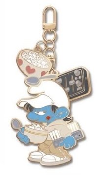 藍色小精靈 鑰匙圈吊飾 