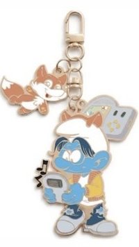 藍色小精靈 鑰匙圈吊飾 