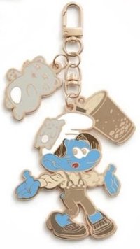 藍色小精靈 鑰匙圈吊飾 