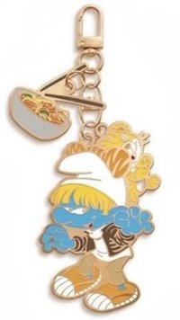 藍色小精靈 鑰匙圈吊飾 