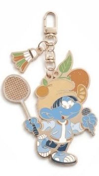 藍色小精靈 鑰匙圈吊飾 