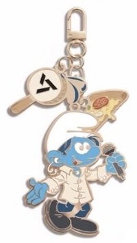 藍色小精靈 鑰匙圈吊飾 