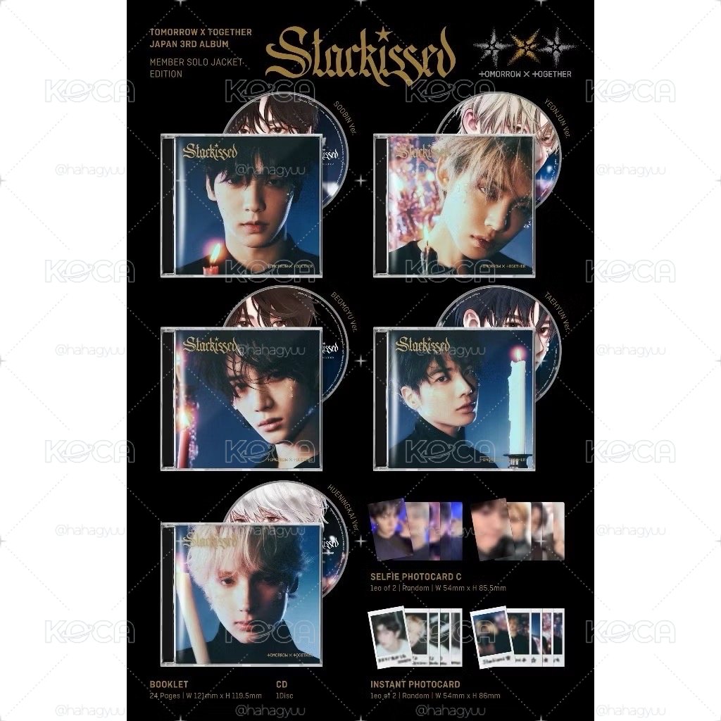 TXT 3rd日專 Starkissed 單封 小卡盤【附預購特典-明信片】