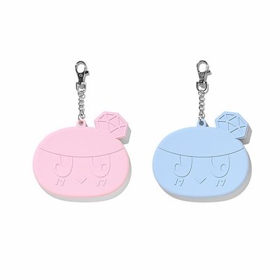 New_日巡蹦蹦徽章套，粉藍款