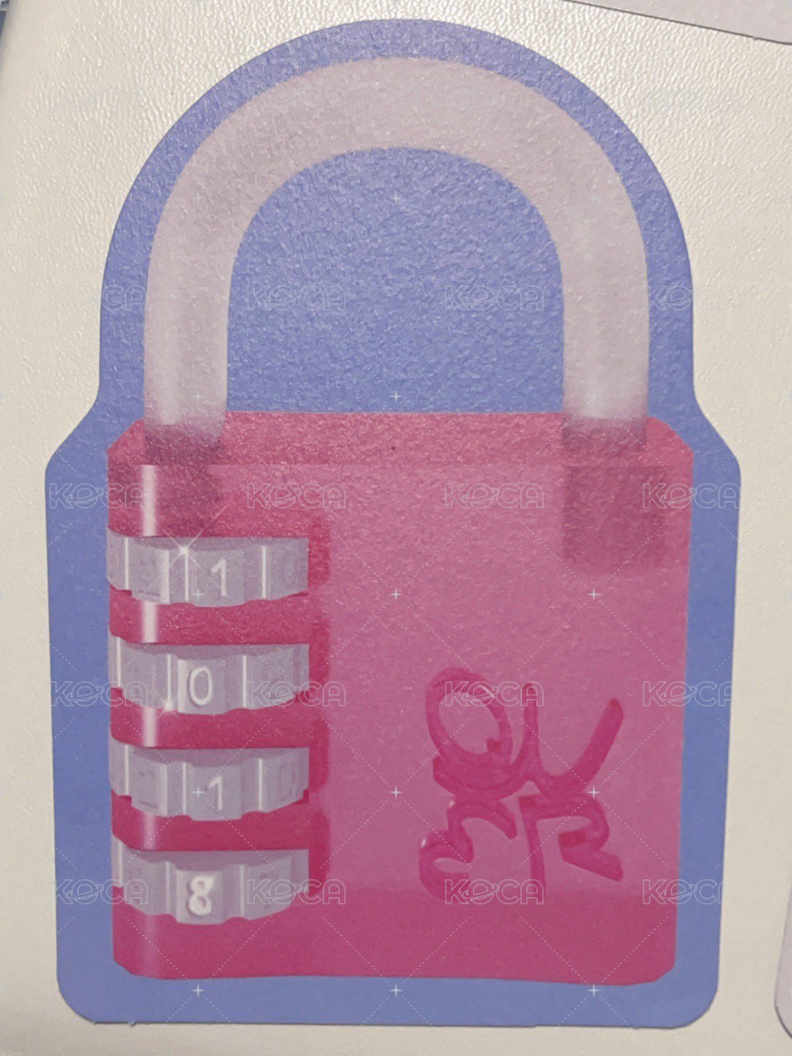 迷一 書籤 鎖 ver. 背面