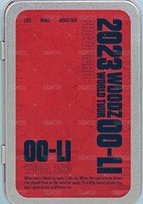 2023 World Tour [OO-LI] PHOTO CARD SET 周邊卡  背面