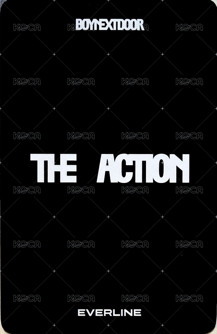 The Action el 預售 單封 特典卡  背面