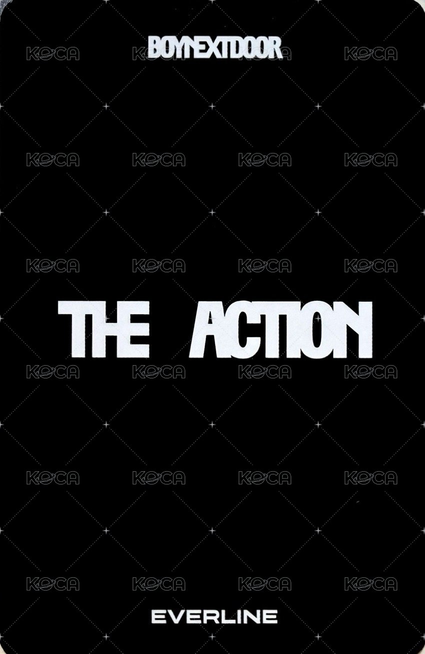 The Action el 預售 單封 特典卡  背面