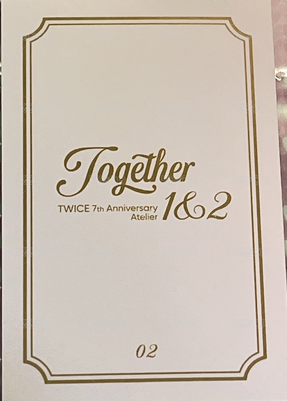 七週年 隨機卡  背面