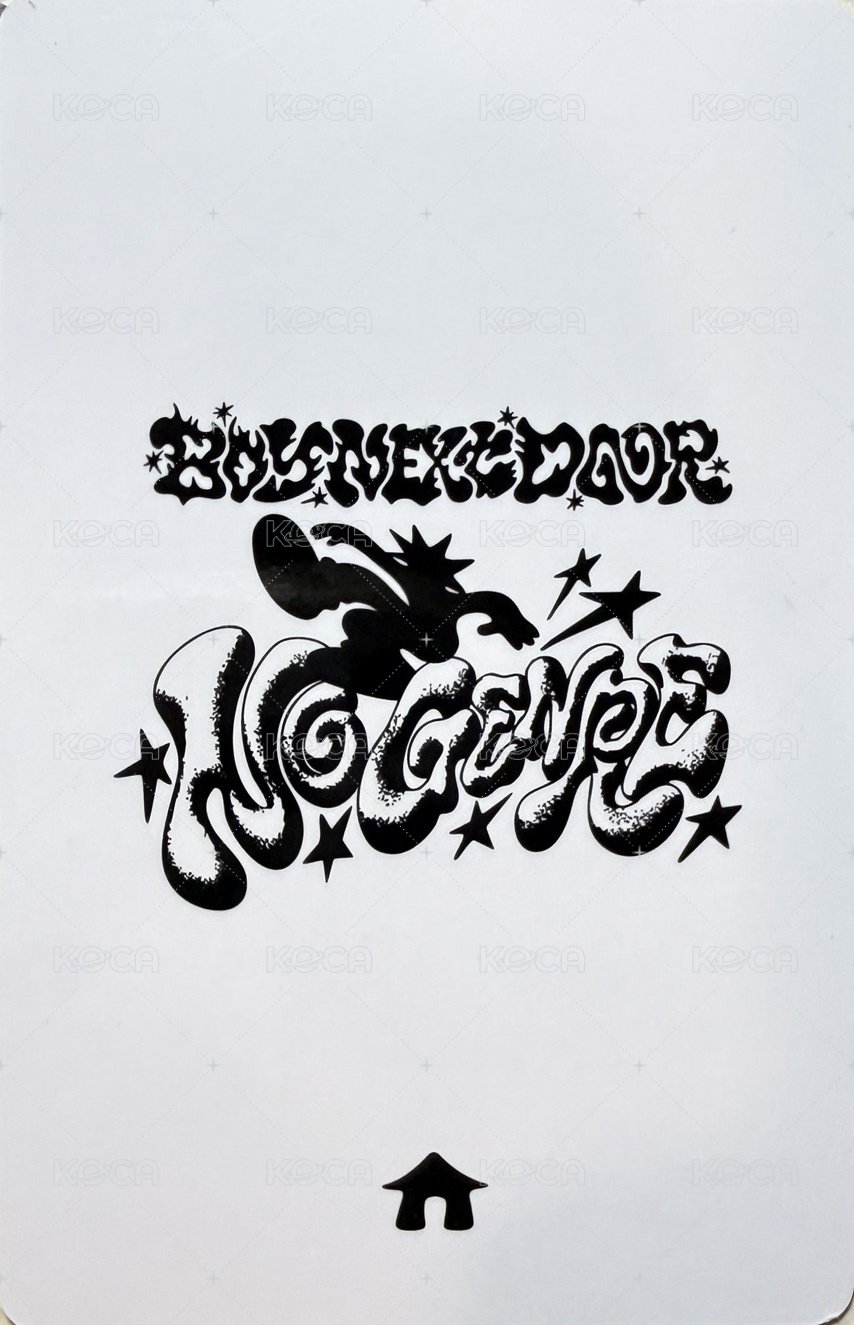 No Genre yzy 5.0 簽售卡  背面