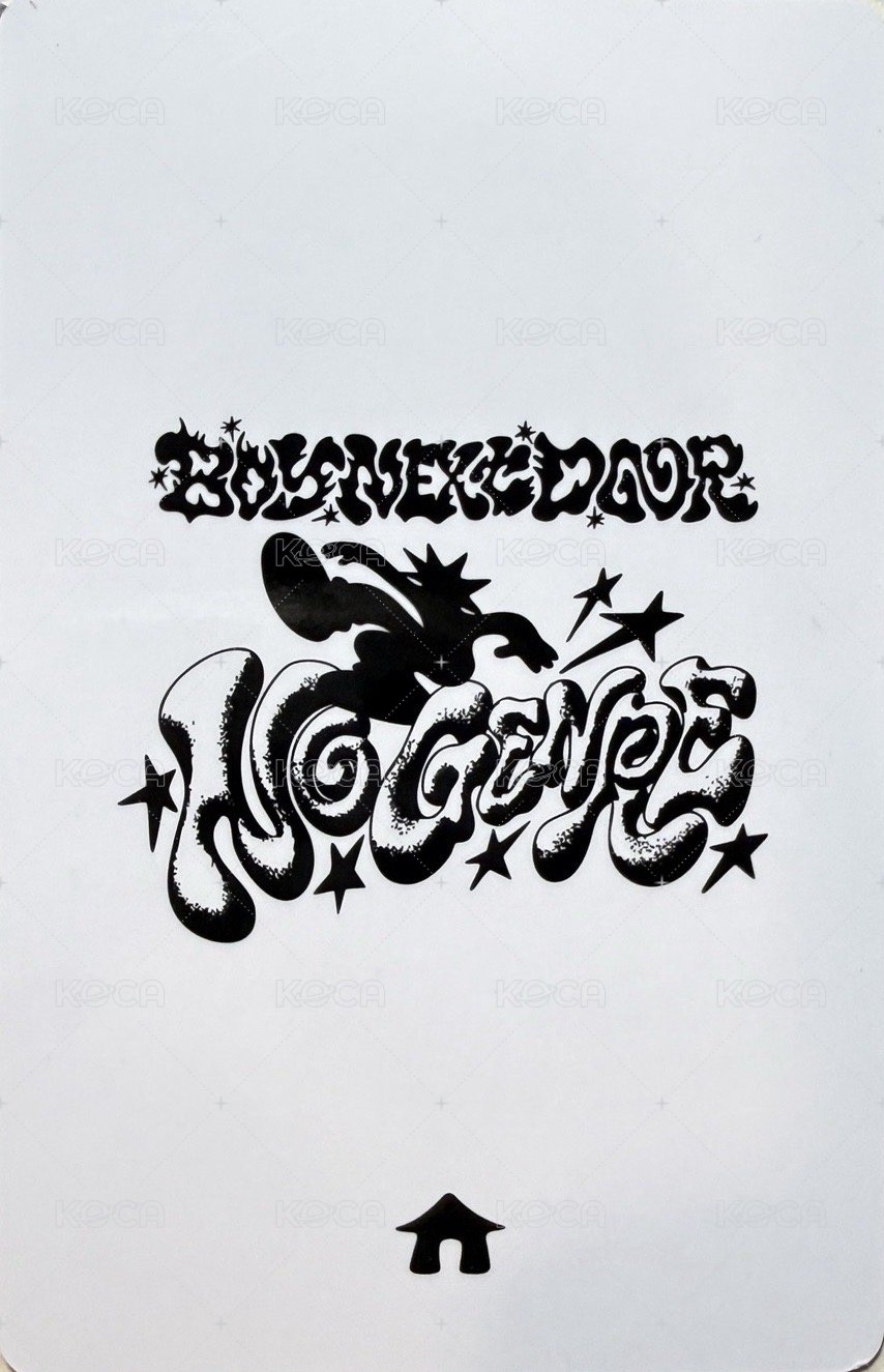 No Genre yzy 5.0 簽售卡  背面