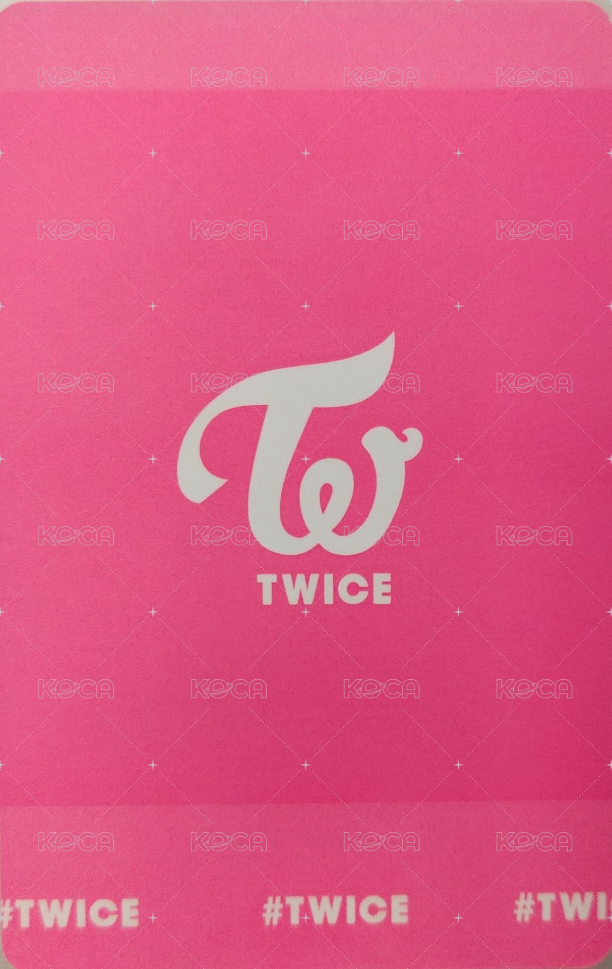 2017 TWICE×SHIBUYA109 POP UP STORE後半 周邊卡 109小卡 背面