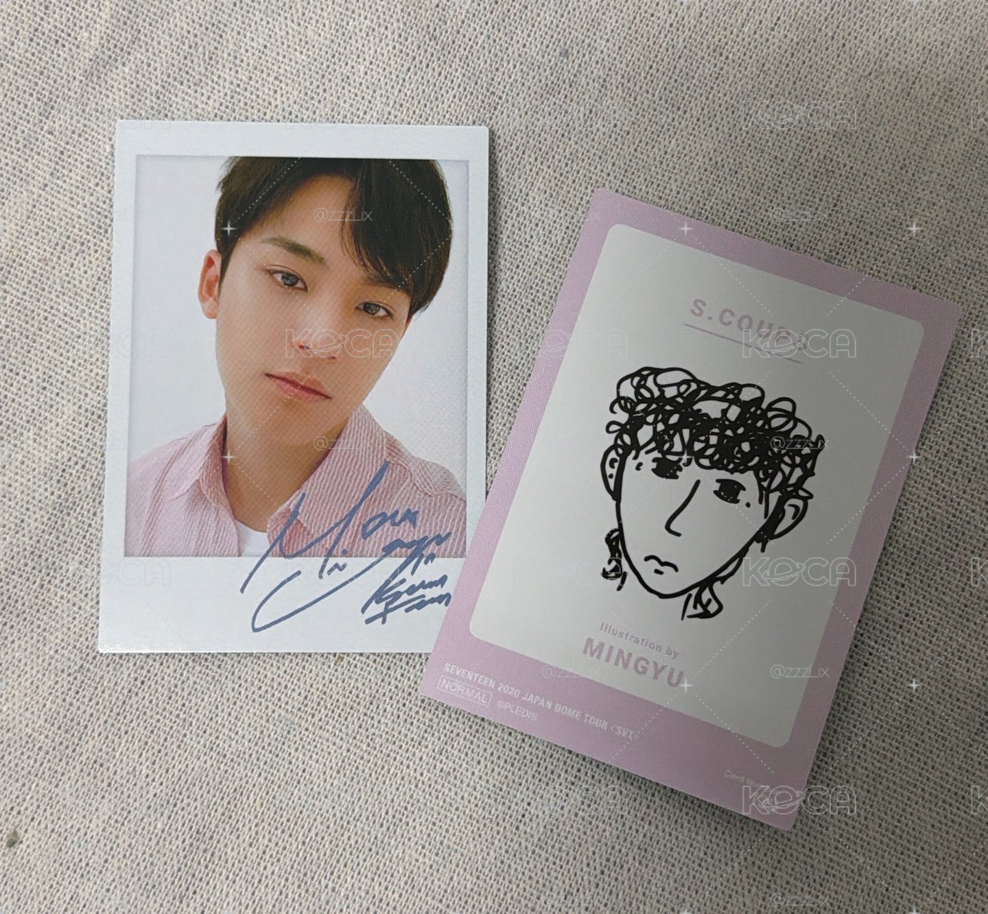 SEVENTEEN 珉奎 Mingyu 2020蛋巡 類拍立得 印簽卡