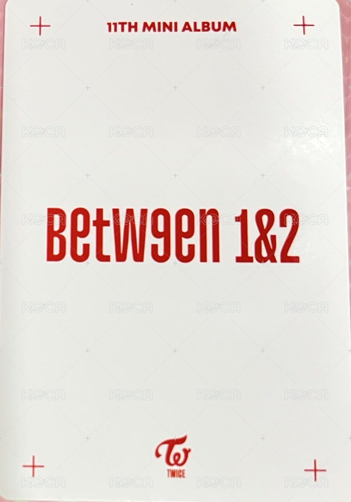 BETWEEN 1&2 專輯卡 預購禮 背面